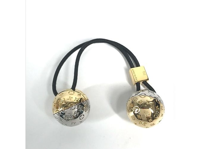 Elastico per capelli Nanogram Planet LV di Louis Vuitton Argento D'oro - vista 2