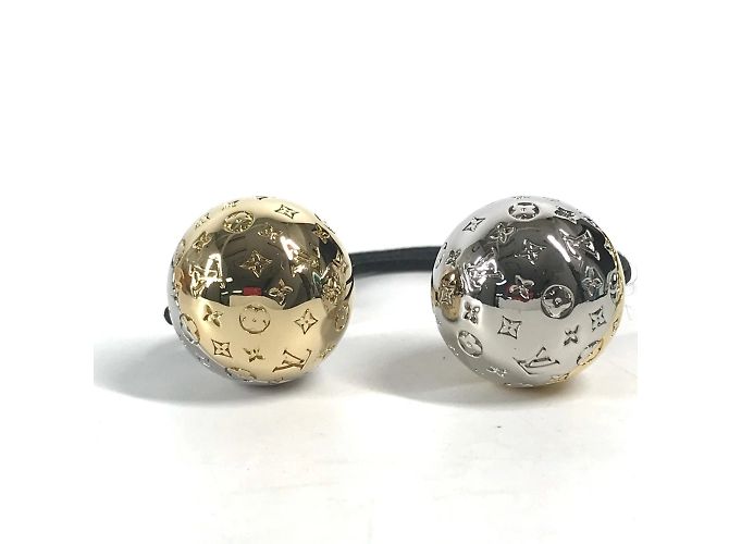 Elastico per capelli Nanogram Planet LV di Louis Vuitton Argento D'oro - vista 6