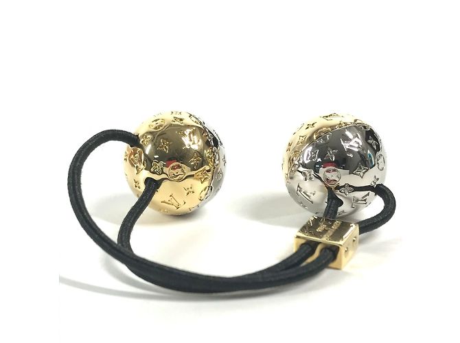Elastico per capelli Nanogram Planet LV di Louis Vuitton Argento D'oro - vista 7
