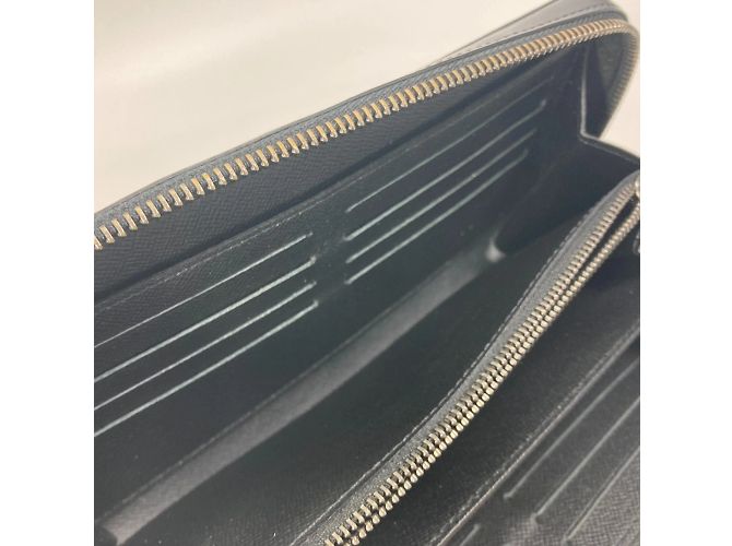 Zippy Louis Vuitton Monogram Eclipse Long Wallet Black - view 12