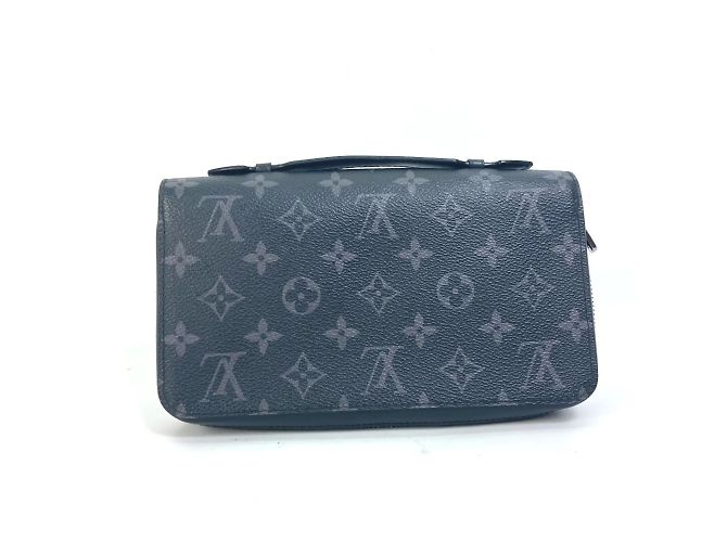Zippy Louis Vuitton Monogram Eclipse Long Wallet Black - view 2