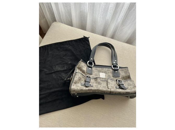 MCM Boston Handtasche Hellbraun Leder - Ansicht 5