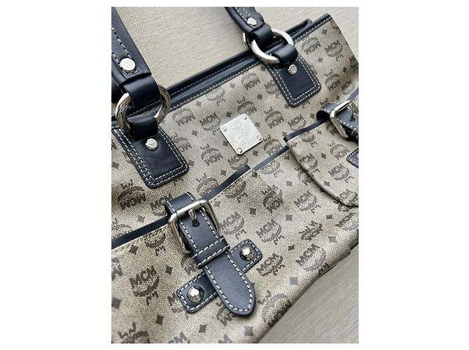 MCM Boston Handtasche Hellbraun Leder - Ansicht 6