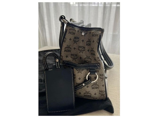 MCM Boston Handtasche Hellbraun Leder - Ansicht 8