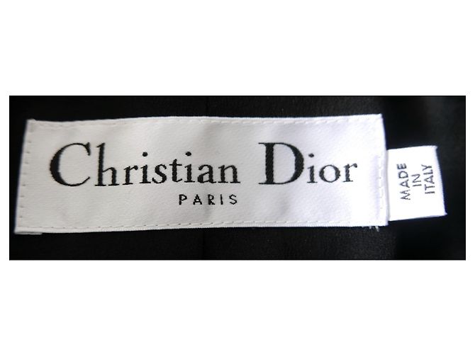 Dior x Raf Simons Autunno 2015 Giacca Bar Lunga Nera Nero - vista 9