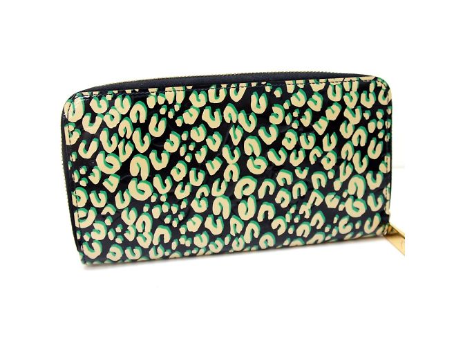 Cartera larga de cuero patentado negro Louis Vuitton - vista 2