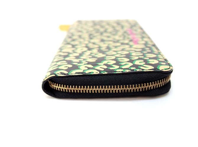 Cartera larga de cuero patentado negro Louis Vuitton - vista 3