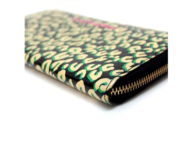 Cartera larga de cuero patentado negro Louis Vuitton - vista 4