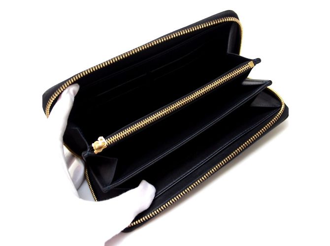 Cartera larga de cuero patentado negro Louis Vuitton - vista 5