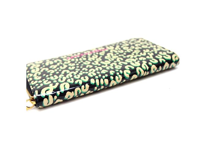 Cartera larga de cuero patentado negro Louis Vuitton - vista 7