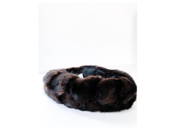 Autre Marque Cappello in pelliccia marrone Mitchie's Matchings - vista 10