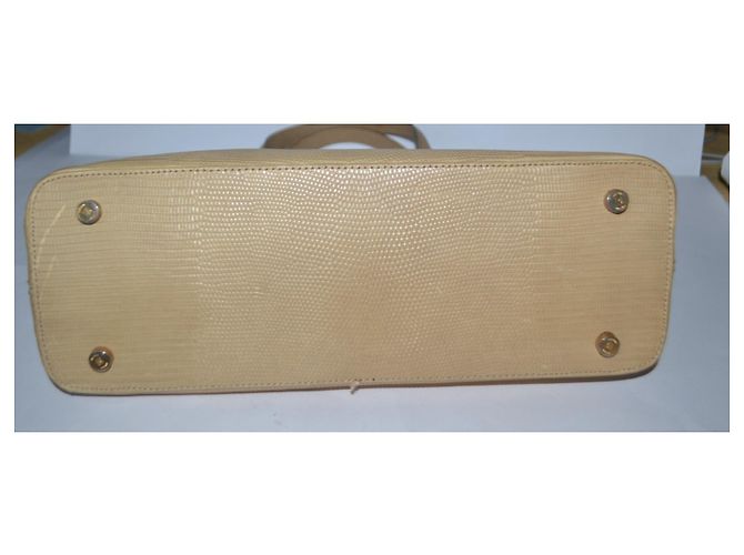 Borsa a mano Bruno Magli in pelle beige - vista 4