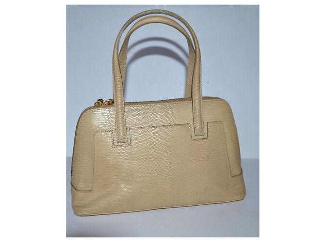 Borsa a mano Bruno Magli in pelle beige - vista 5
