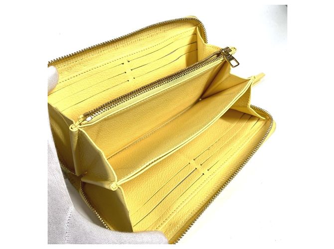 Cartera larga Monogram Empreinte Louis Vuitton Amarillo - vista 6