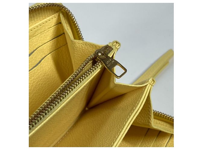 Cartera larga Monogram Empreinte Louis Vuitton Amarillo - vista 7