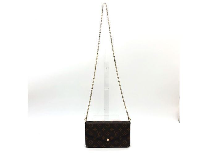 Borsa a Spalla Pochette Felicie Louis Vuitton Marrone - vista 6