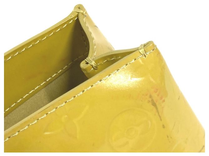 Borsa Tote Louis Vuitton Monogram Vernis Wilshire PM Giallo - vista 10