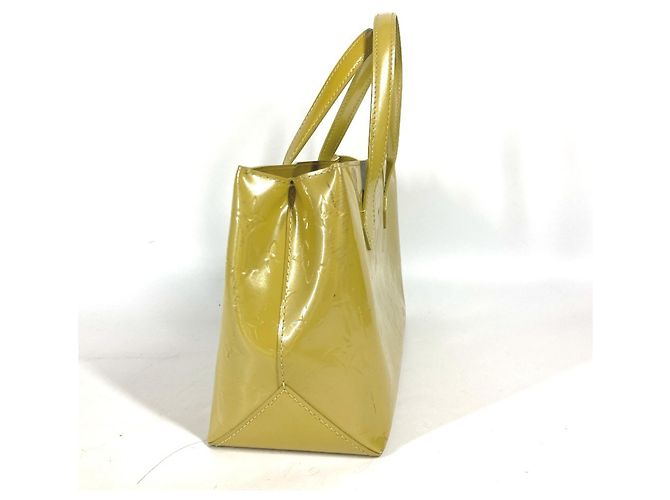 Borsa Tote Louis Vuitton Monogram Vernis Wilshire PM Giallo - vista 2