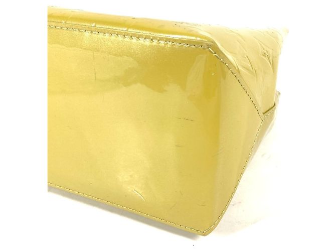 Borsa Tote Louis Vuitton Monogram Vernis Wilshire PM Giallo - vista 5