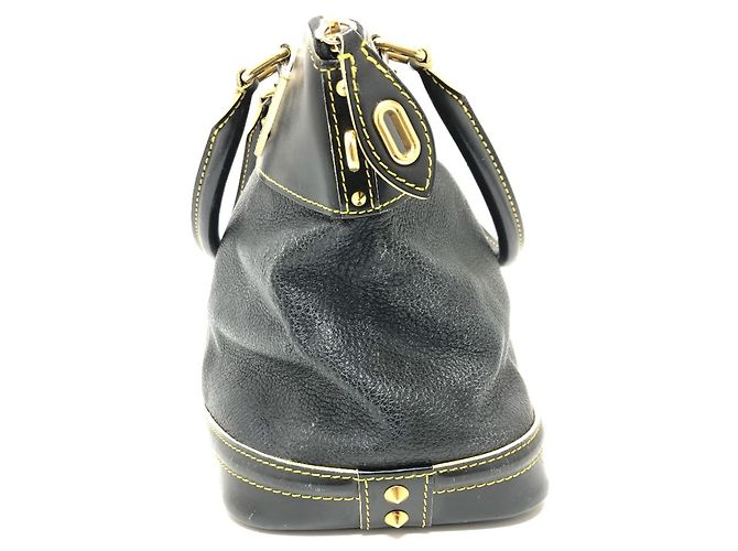 Borsa Tote Louis Vuitton Suhali Lockit PM Nero - vista 3