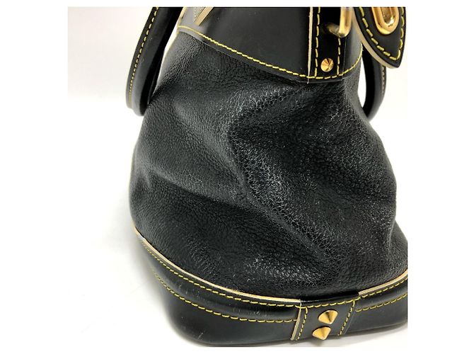 Borsa Tote Louis Vuitton Suhali Lockit PM Nero - vista 4