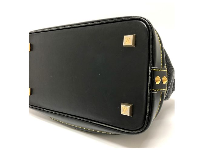 Borsa Tote Louis Vuitton Suhali Lockit PM Nero - vista 7