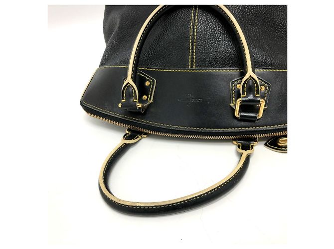 Borsa Tote Louis Vuitton Suhali Lockit PM Nero - vista 8