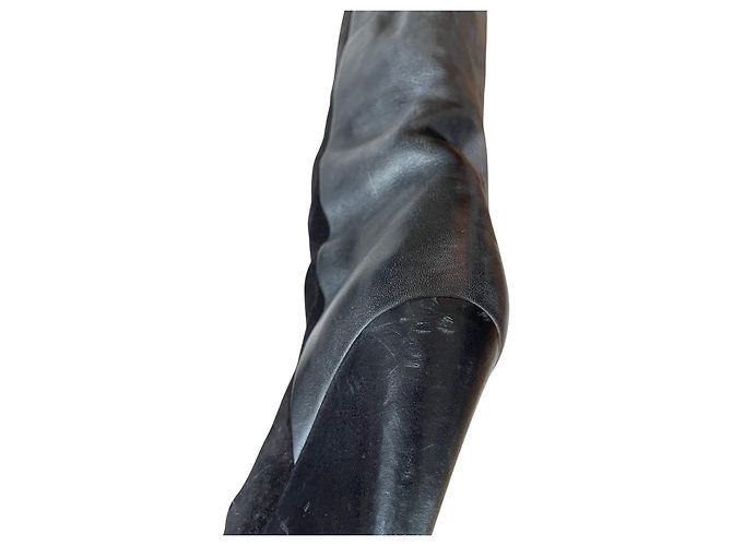 Botas Isabel Marant de camurça e couro pretas Preto - vista 6