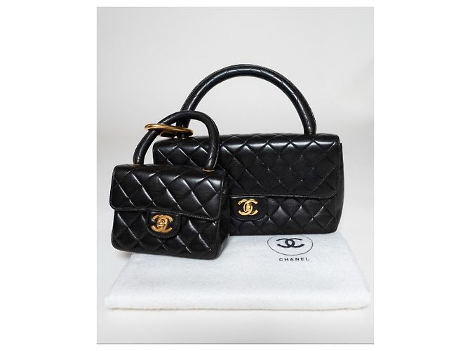 Borsa Twin Flap Chanel Nero - Ansicht 6