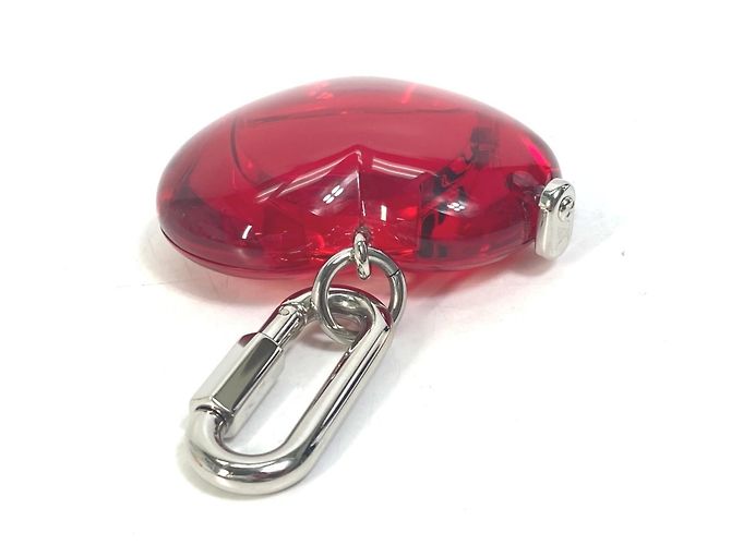 Portachiavi in plastica rossa Louis Vuitton Rosso - vista 5
