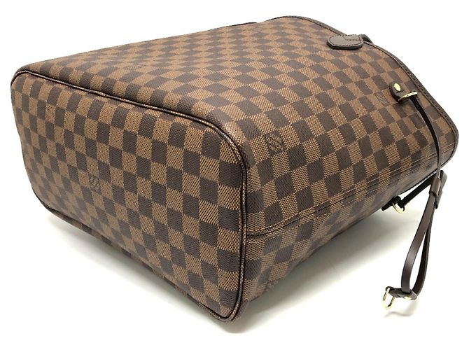Borsa tote Louis Vuitton Neverfull MM Marrone - vista 5