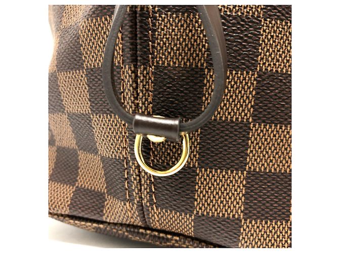 Borsa tote Louis Vuitton Neverfull MM Marrone - vista 6