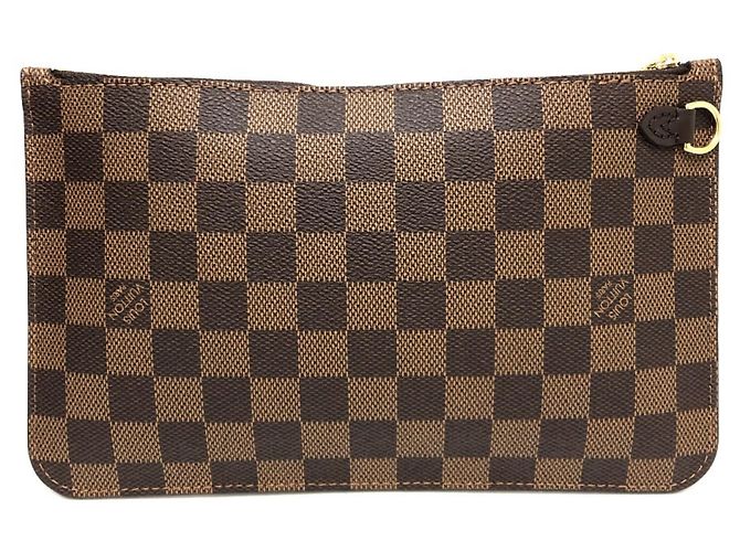 Borsa tote Louis Vuitton Neverfull MM Marrone - vista 9