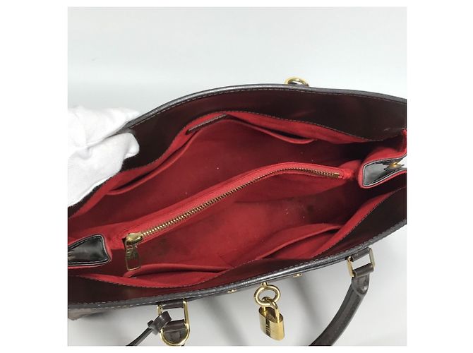 Borsa Tote Louis Vuitton Damier Rivoli MM Marrone - vista 10
