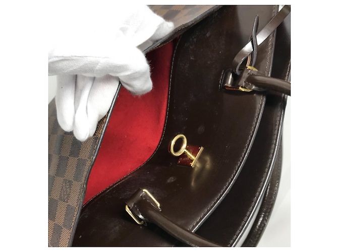 Borsa Tote Louis Vuitton Damier Rivoli MM Marrone - vista 9