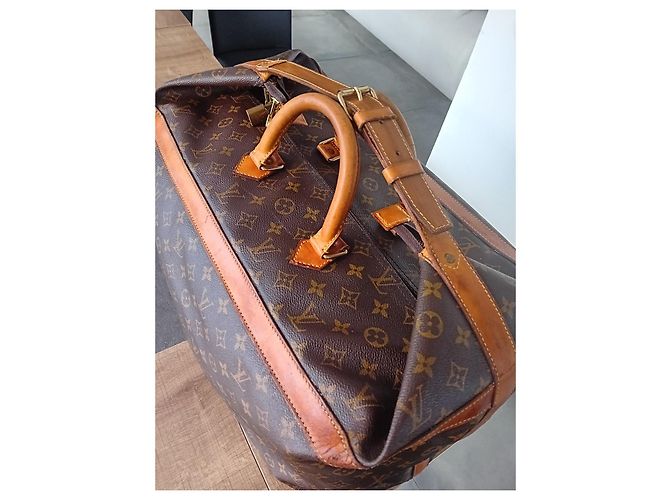 Borsa da viaggio Louis Vuitton Cruiser Marrone Scuro Pelle - vista 2