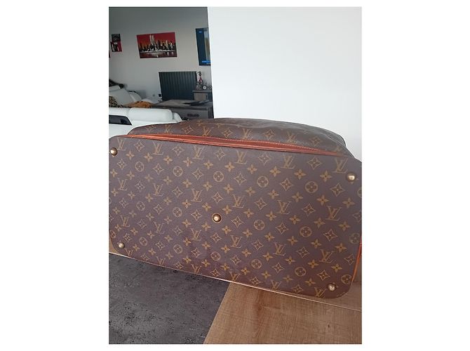 Borsa da viaggio Louis Vuitton Cruiser Marrone Scuro Pelle - vista 3