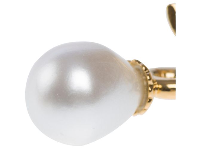 Gioielli CHANEL CC in Perla Bianca - 101538 Bianco - vista 5