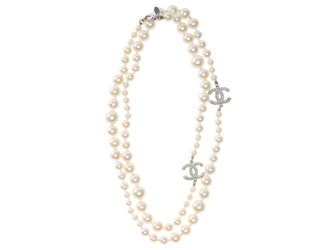 Gioielli CHANEL in Perla Bianca - 101452 Bianco - vista 4