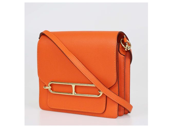 Hermès Borsa Mini Roulis Evercolor Arancione Hermes - vista 2