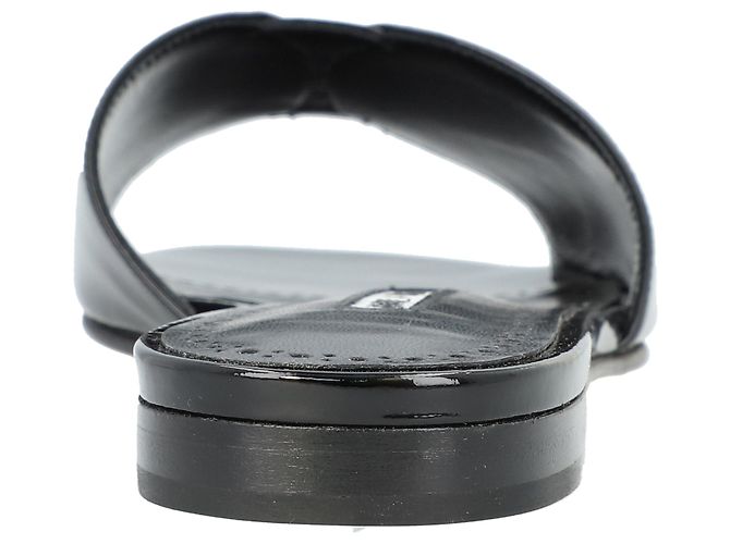 Manolo Blahnik Houramu Flat Grigio - vista 3