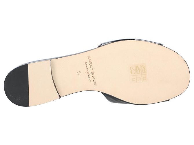 Manolo Blahnik Houramu Flat Grigio - vista 6