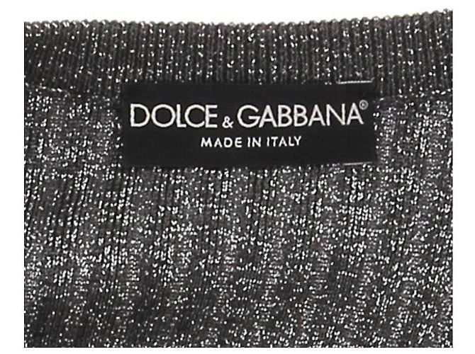 Dolce & Gabbana Kleid T.IT 40 Synthetisch Grau - Ansicht 5