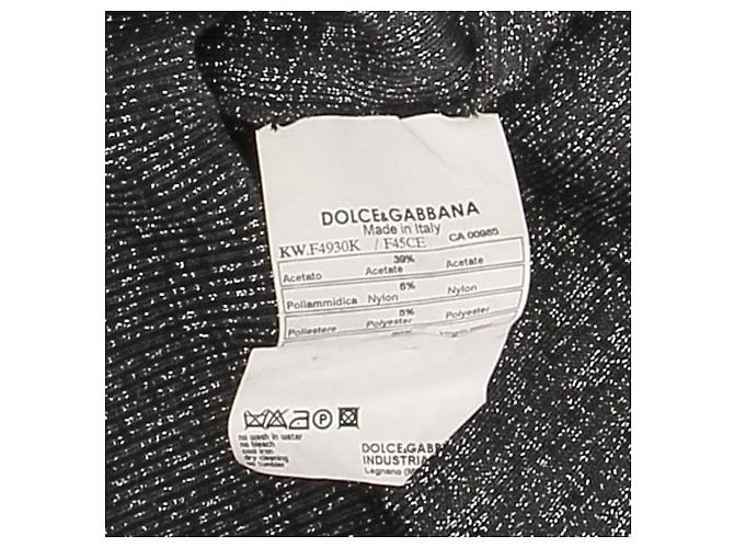 Dolce & Gabbana Kleid T.IT 40 Synthetisch Grau - Ansicht 6