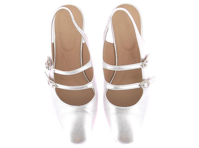 CHATELLES Bailarinas T.EU 37 Cuero Plata - vista 6