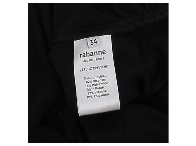 PACO RABANNE Kleider T.FR 34 Viskose Schwarz - Ansicht 6