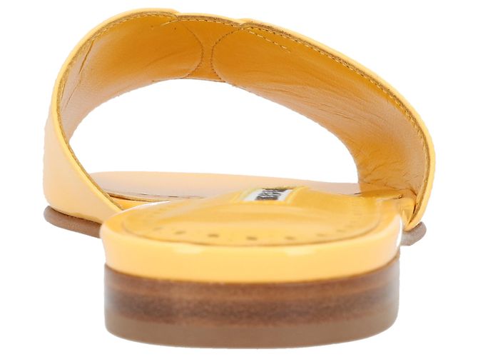 Manolo Blahnik Houramu Flat Giallo - vista 4