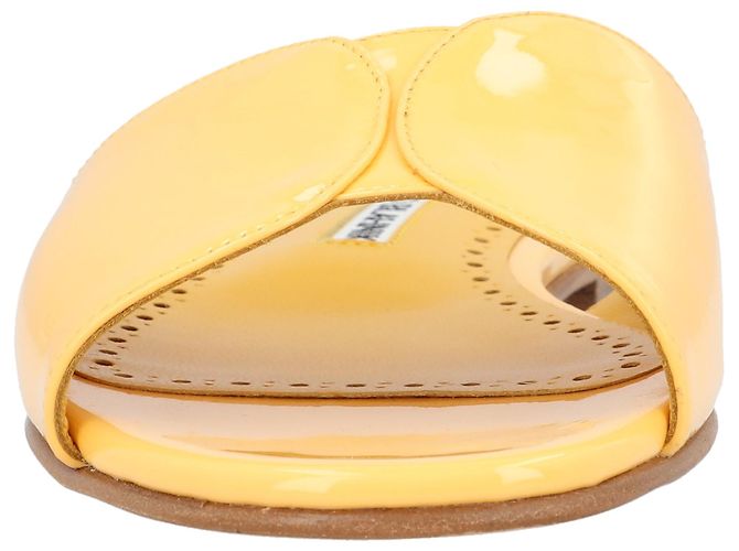 Manolo Blahnik Houramu Flat Giallo - vista 5