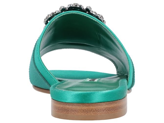 Manolo Blahnik Martamod Flat Verde - vista 3