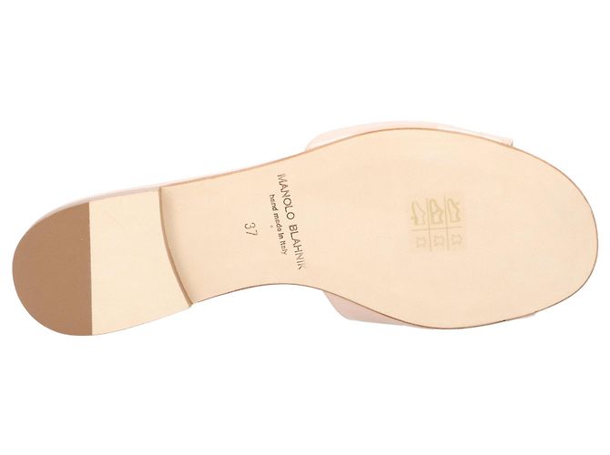Manolo Blahnik Houramu Flat Bege - vista 6